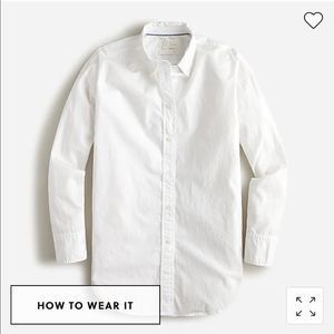 J. Crew Relaxed-fit washed cotton poplin shirt